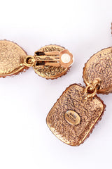 Vintage Oscar de la Renta 3-Tier Gem Drop Earrings make @RECESS LA