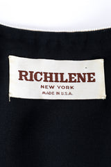 Vintage Richilene Beaded Floral Crop Jacket label @recess la