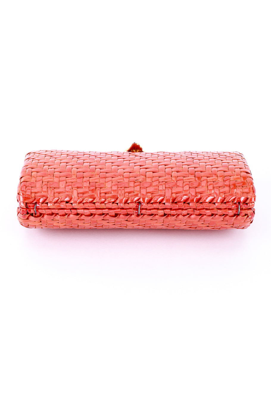 Rodo Chilli Red Shoulder Clutch bottom @RECESS LA