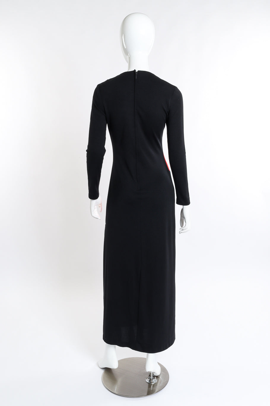 Vintage Rudy Gernreich Wavy Block Jersey Dress back on mannequin @recess la