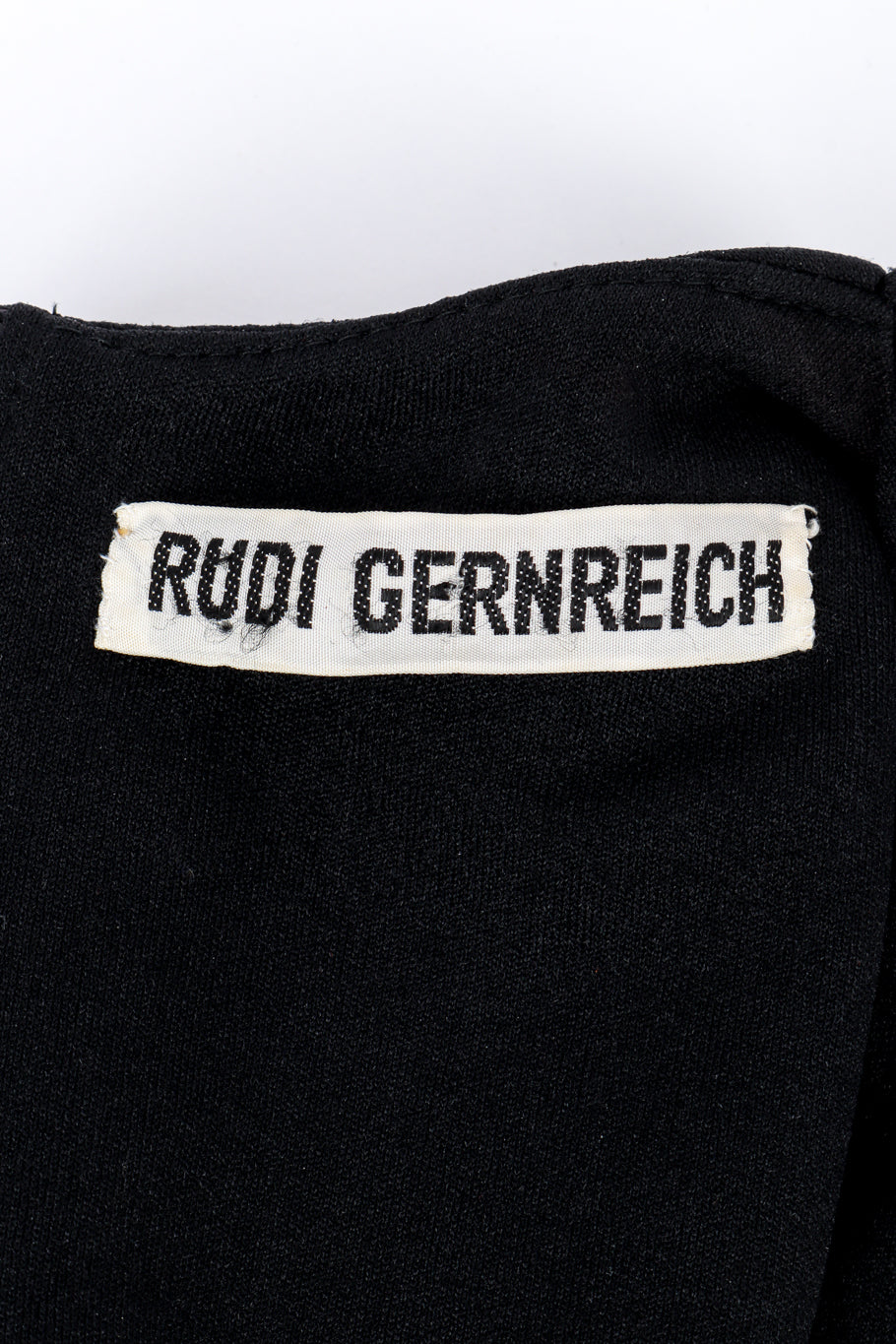 Vintage Rudy Gernreich Wavy Block Jersey Dress signature label @recess la