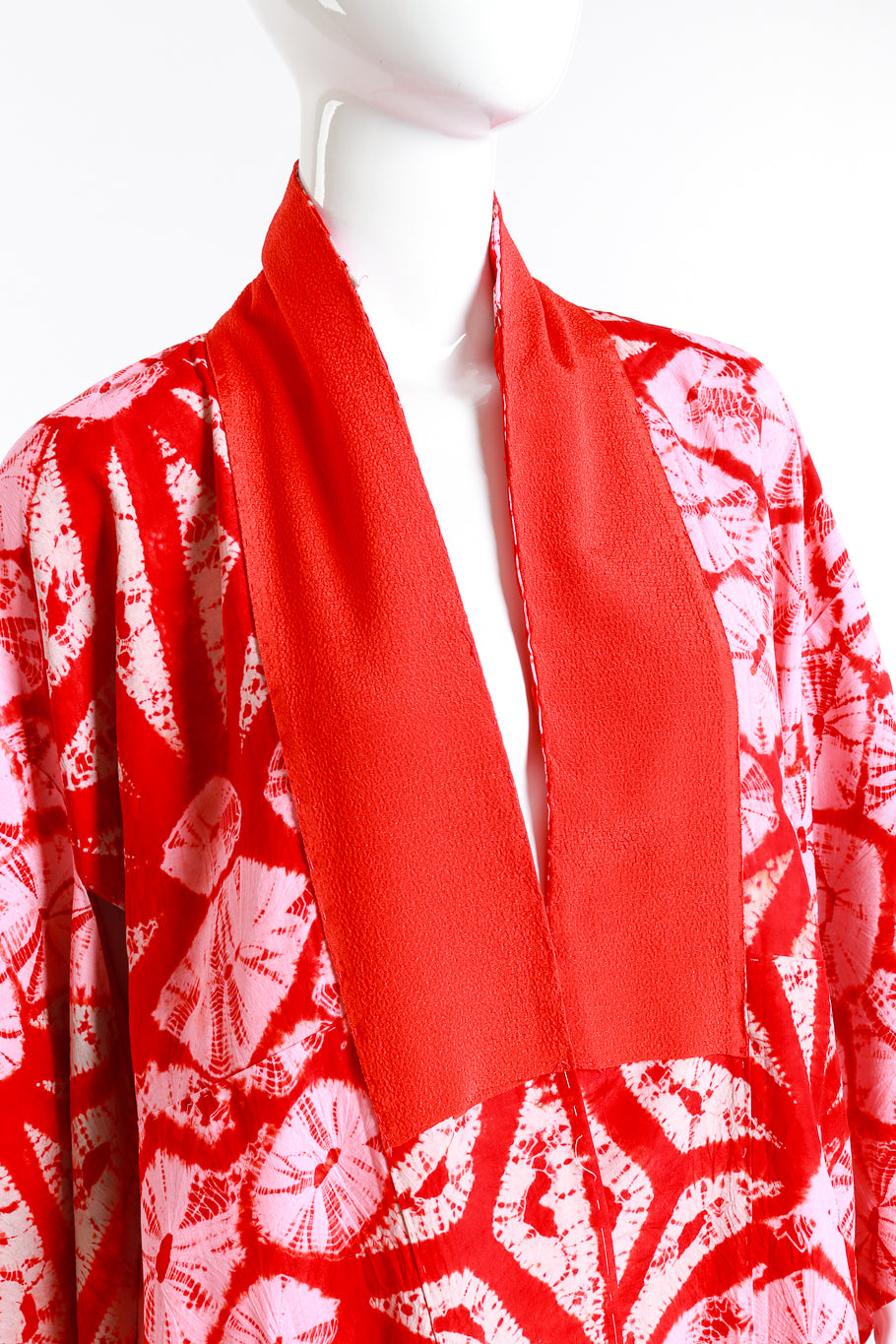Vintage Shibori Midi Kimono front detail mannequin @RECESS LA