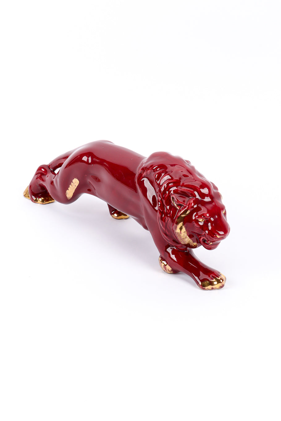 Vintage Gilded Ceramic Lion @recessla