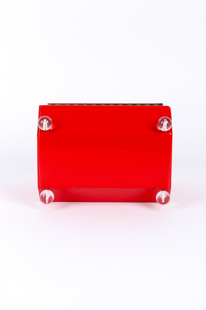 Vintage Hexagon Lucite Box Bag bottom @recessla