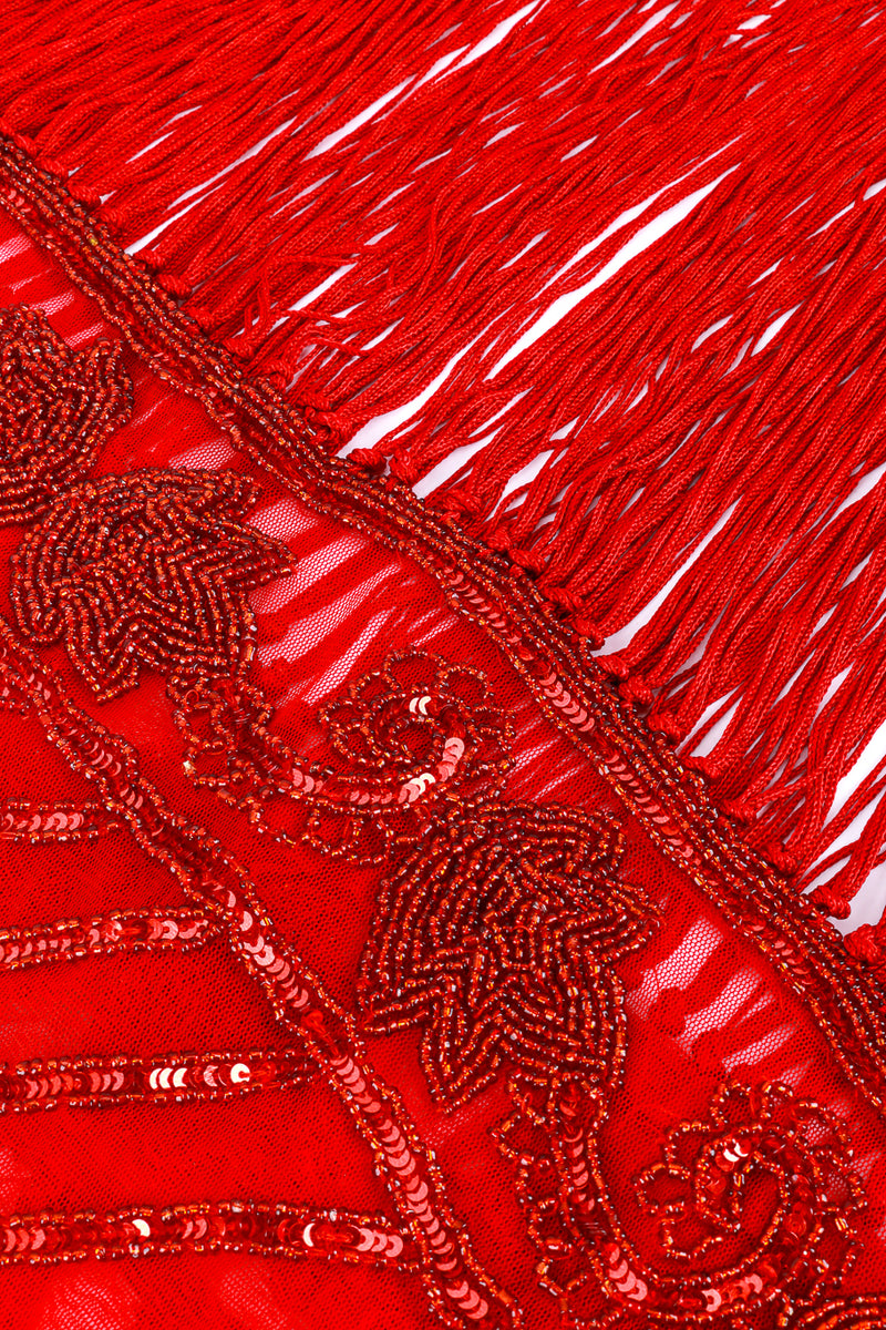 Scarlet Sequin & Fringe Gatsby Dress detail @RECESS LA