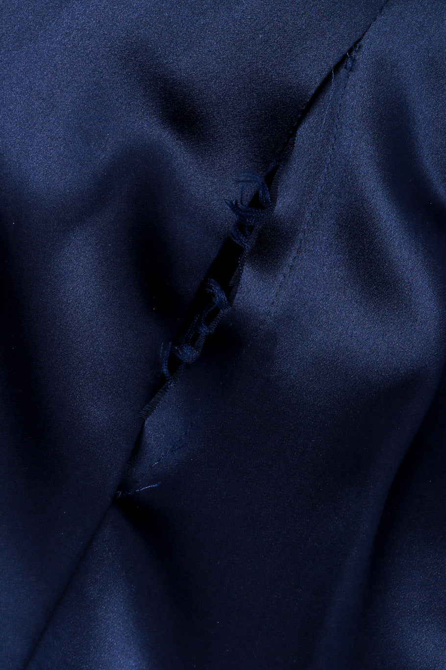Vintage Richard Tyler Silk Panel Velvet Duster split seam closeup @recessla