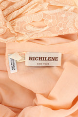 Vintage Richilene embroidered lace dress label @recessla