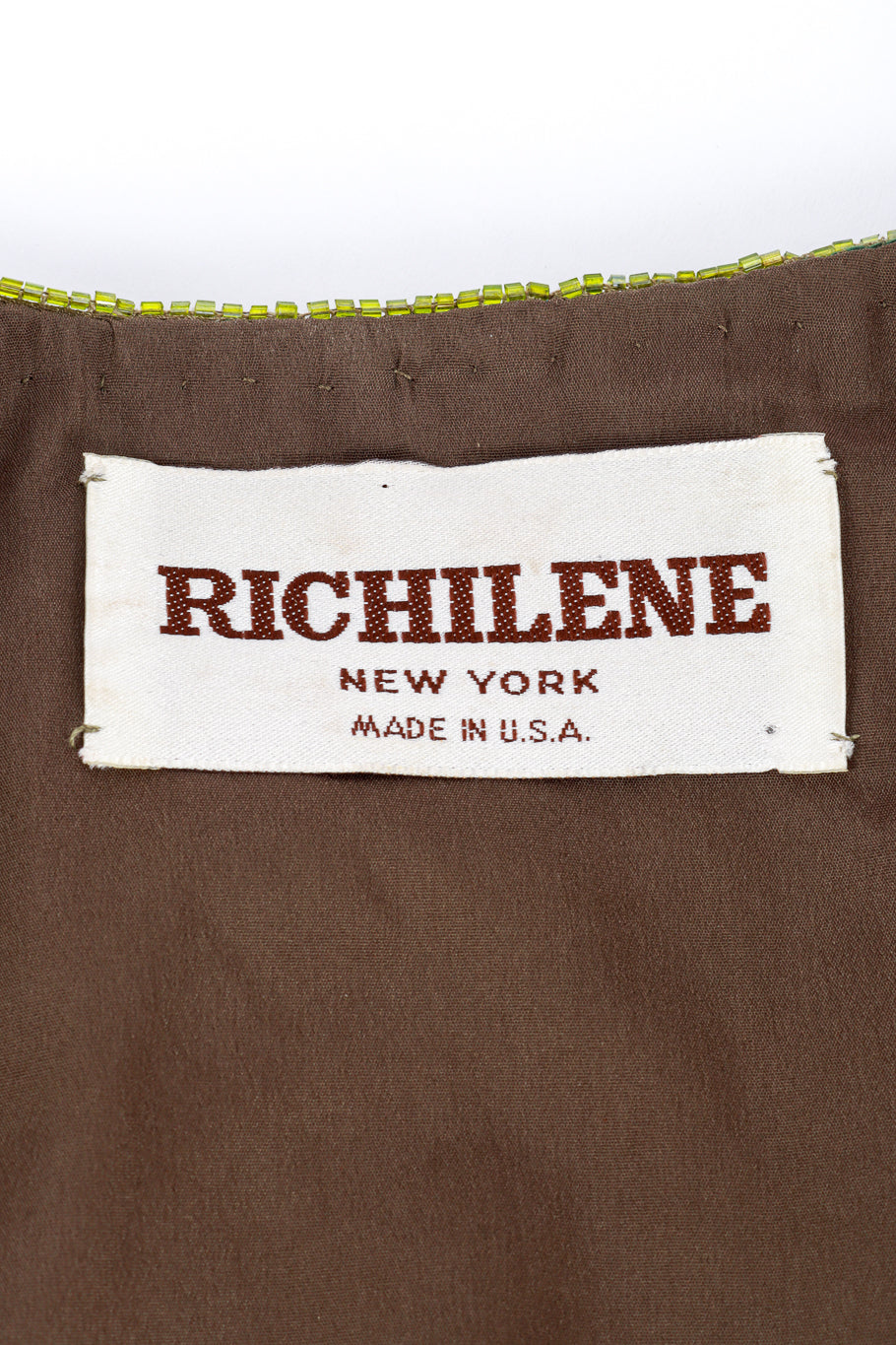 Vintage Richilene Embroidered Sequin & Bead Jacket label @recess la