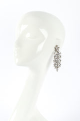 Robért Originals Crystal Marquis Leaf Drop Earrings on mannequin @RECESS LA