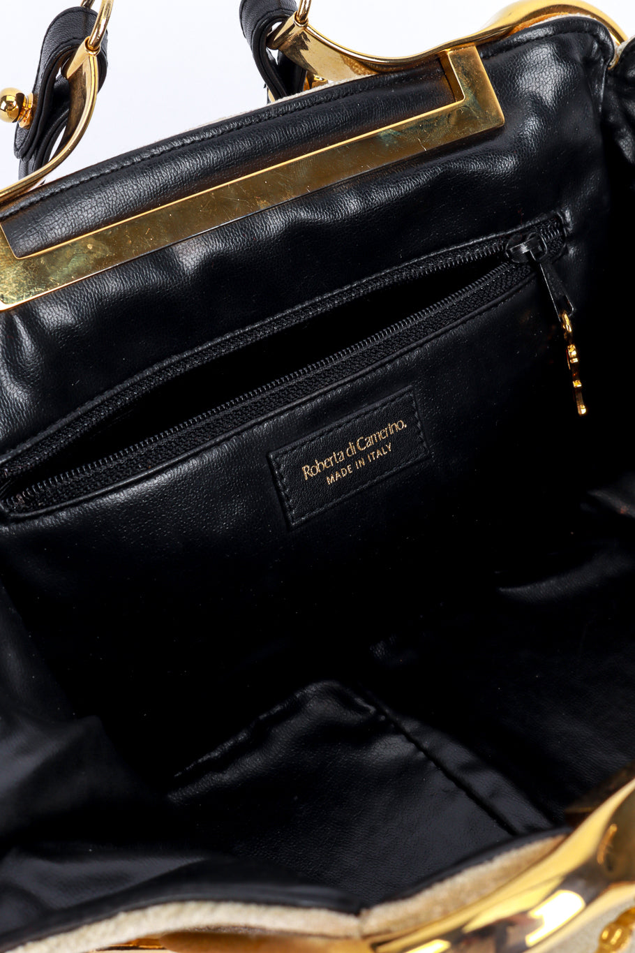 Velvet Frame Handbag by Roberta di Camerino signature @recess LA