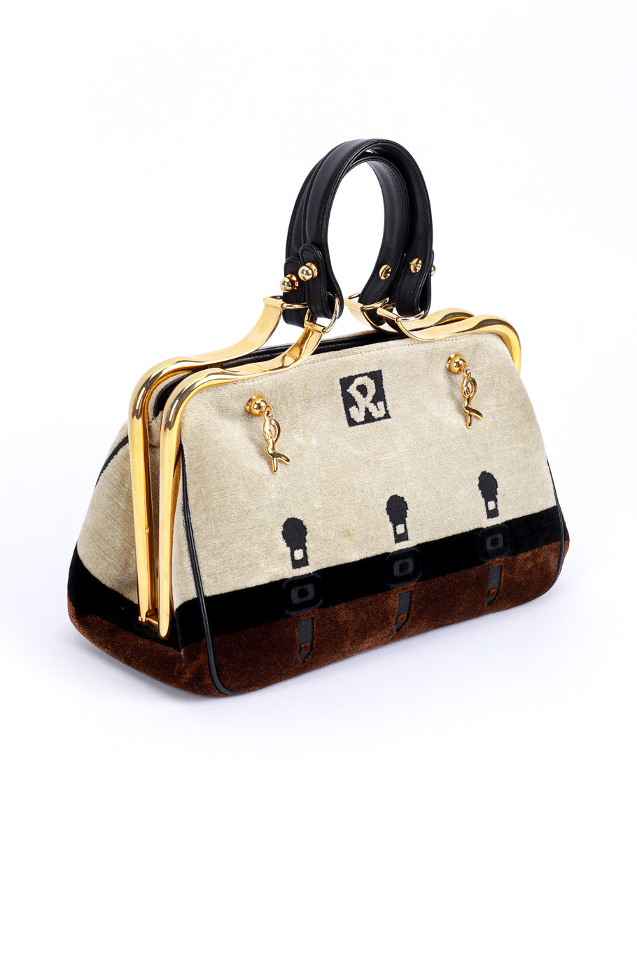 Velvet Frame Handbag by Roberta di Camerino @recess LA