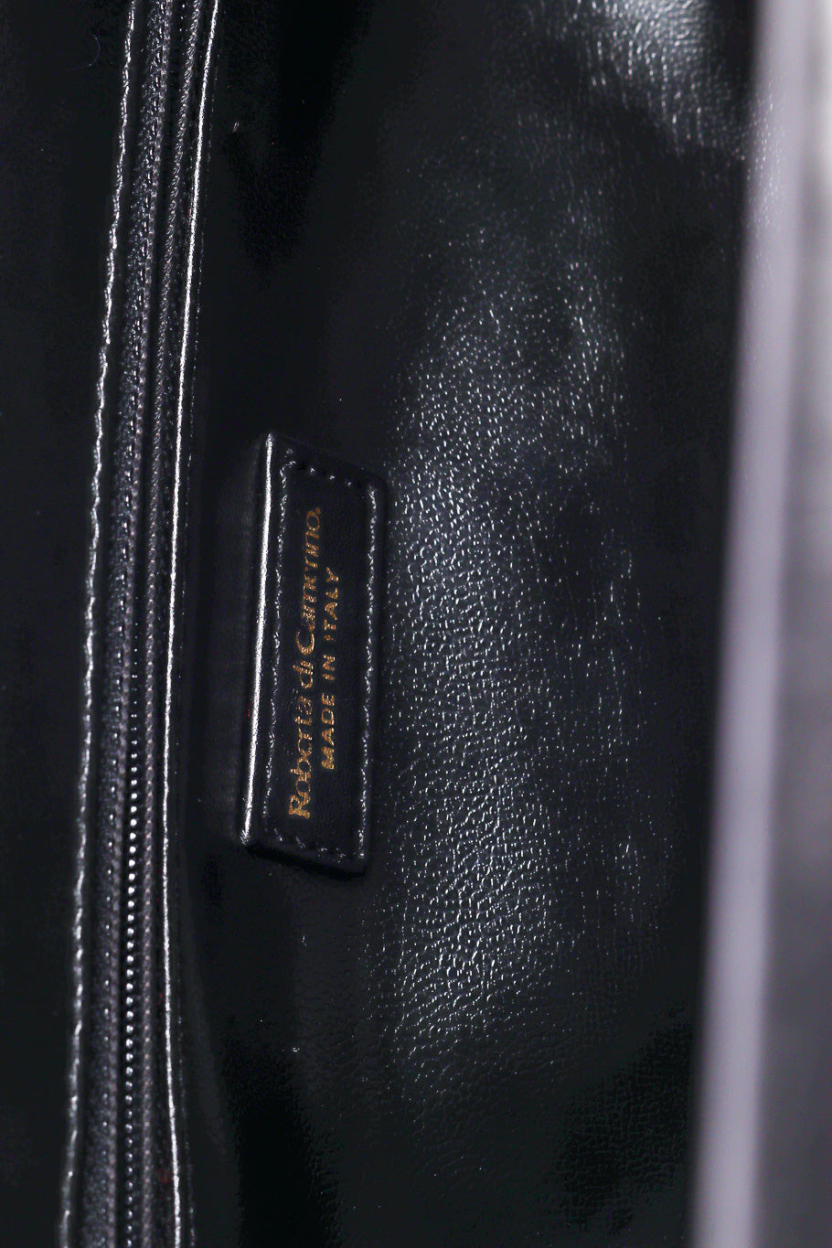 Velvet handbag by Roberta di Camerino on label  @recessla