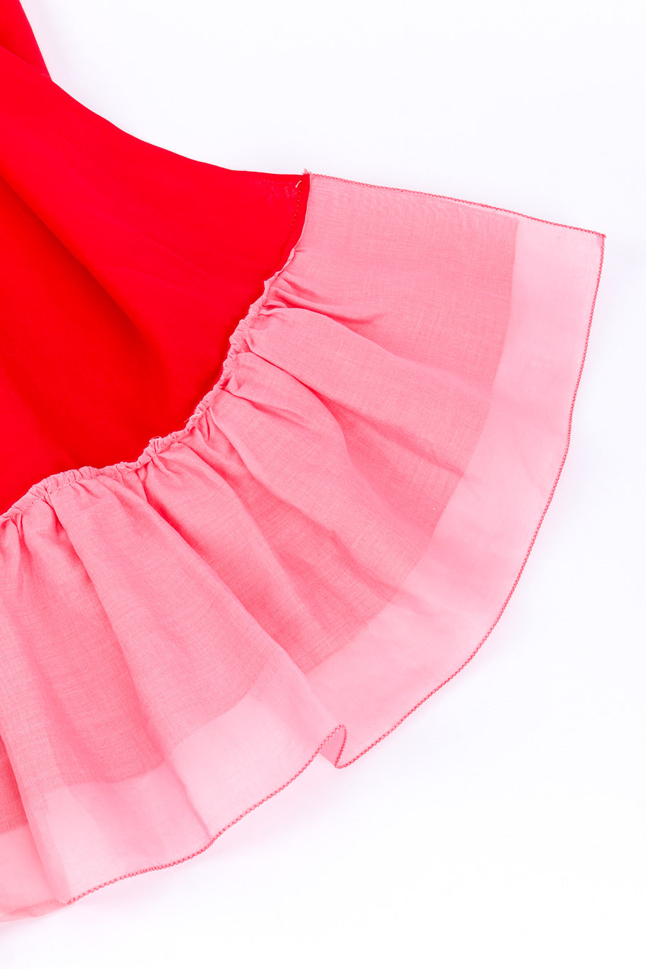 Top and skirt set by Roberta Di Camerino ruffle close @recessla