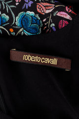 Roberto Cavalli Piano Shawl Print Ruffle Dress signature label @recess la