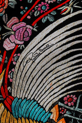 Roberto Cavalli Piano Shawl Print Ruffle Dress print closeup @recess la