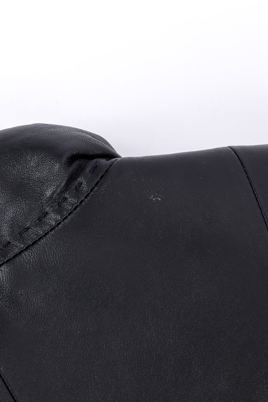 Class Roberto Cavalli Studded Leather Trench Coat scuff closeup @recessla