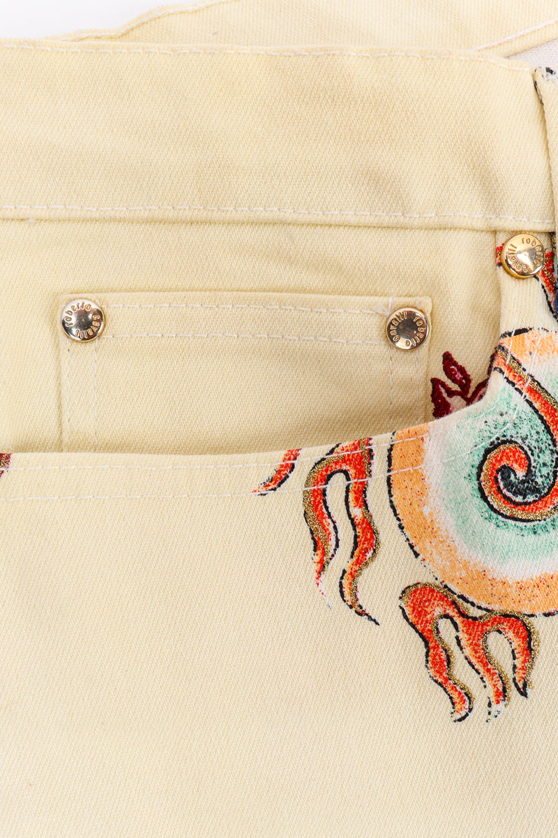 Vintage Dragon Embroidery Chiffon Wide-leg Pants