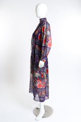 Roberto Cavalli Piano Shawl Print Peasant Dress side on mannequin @recess la