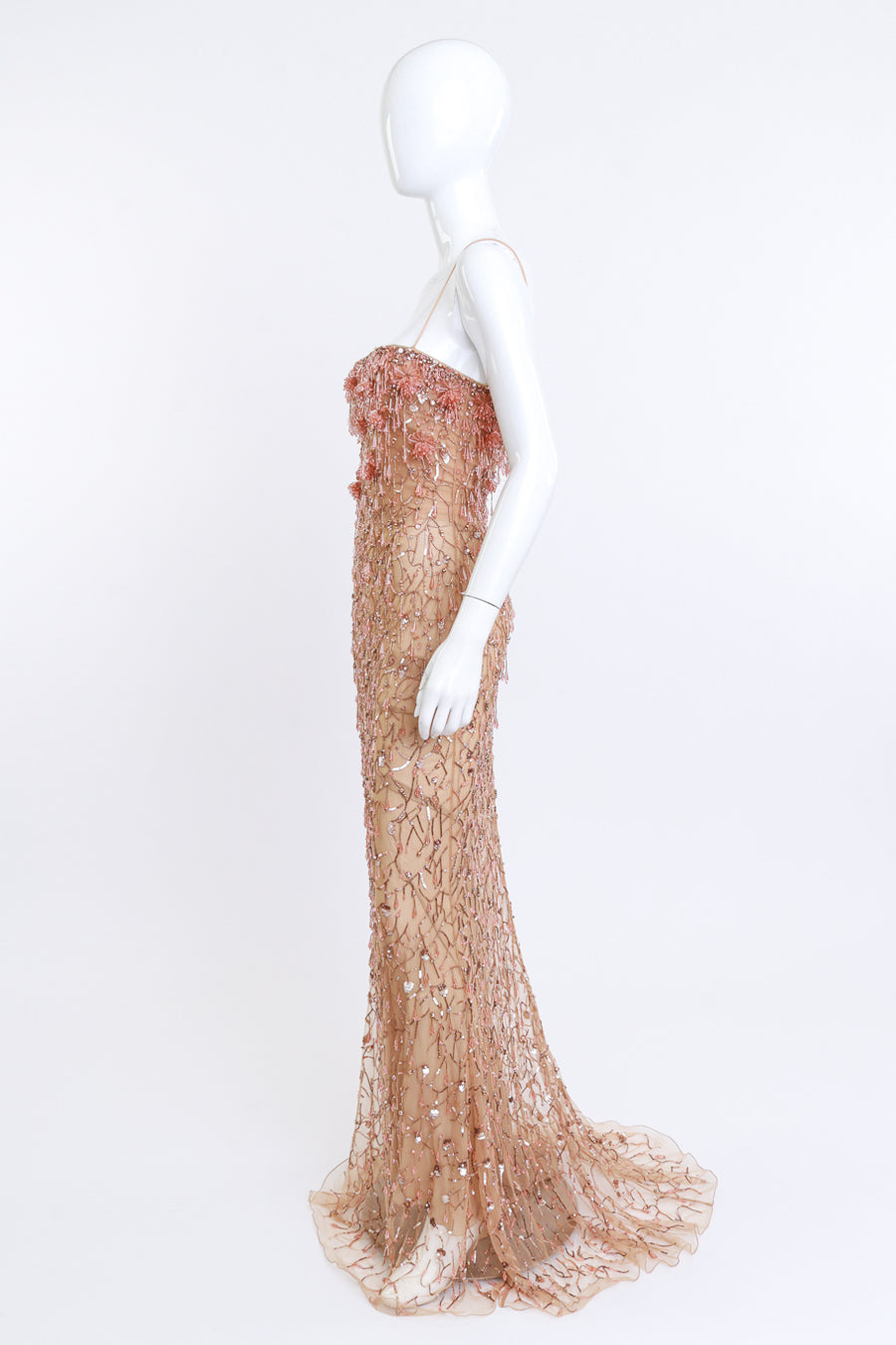 roberto cavalli dresses 2017 Couture Collection Crystal Cluster Gown – Recess colourway-manhattan The Dessy Group Women's is the design fastened Cup Size:DDD