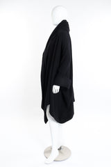 Vintage Romeo Gigli Nubby Wool Duster side on mannequin @recess la