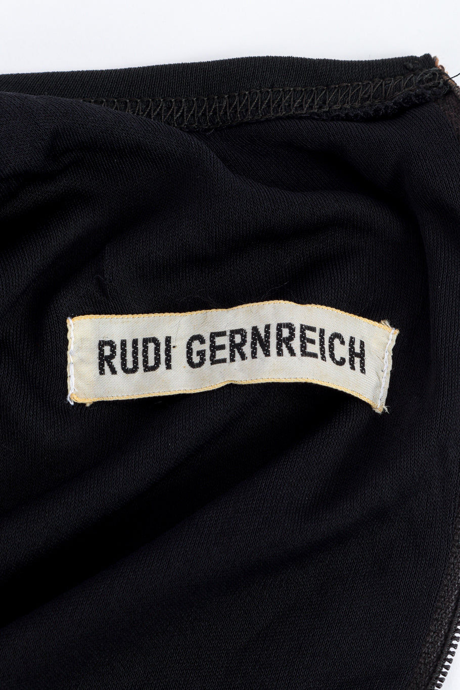 Vintage Rudi Gernreich Extra Long Sleeve Dress signature label @recess la