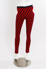 Rudi Gernreich 2018 F/W Zig Zag Knit Pant back view on mannequin @Recessla