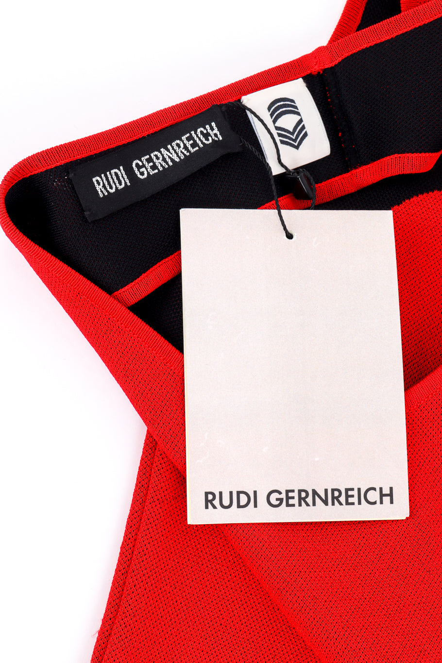 Rudi Gernreich Bikini Knit Bodysuit signature label and tag @recess la