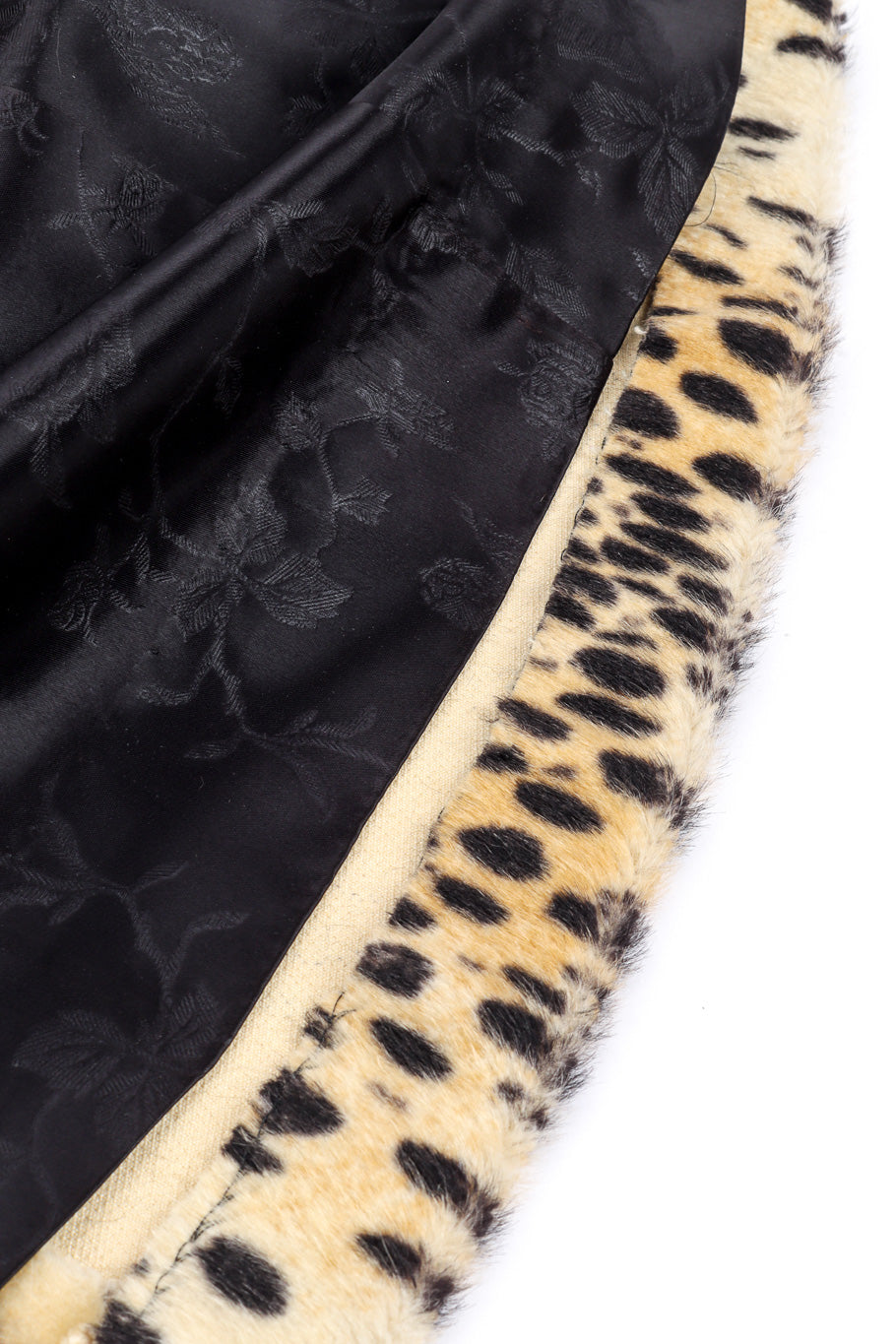 Cheetah Print Fur Coat by Russel Tayler hem and lining @recessla