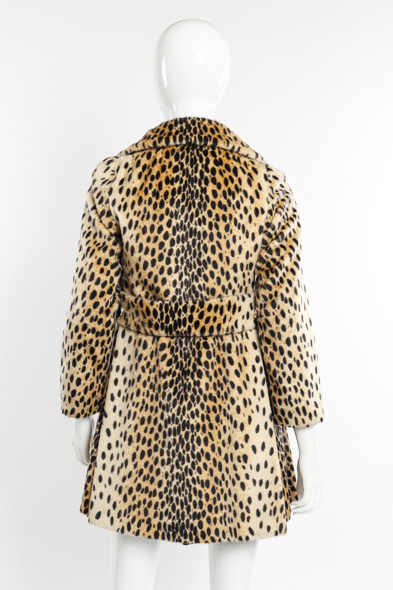 Cheetah Print Fur Coat by Russel Tayler on mannequin back @recessla