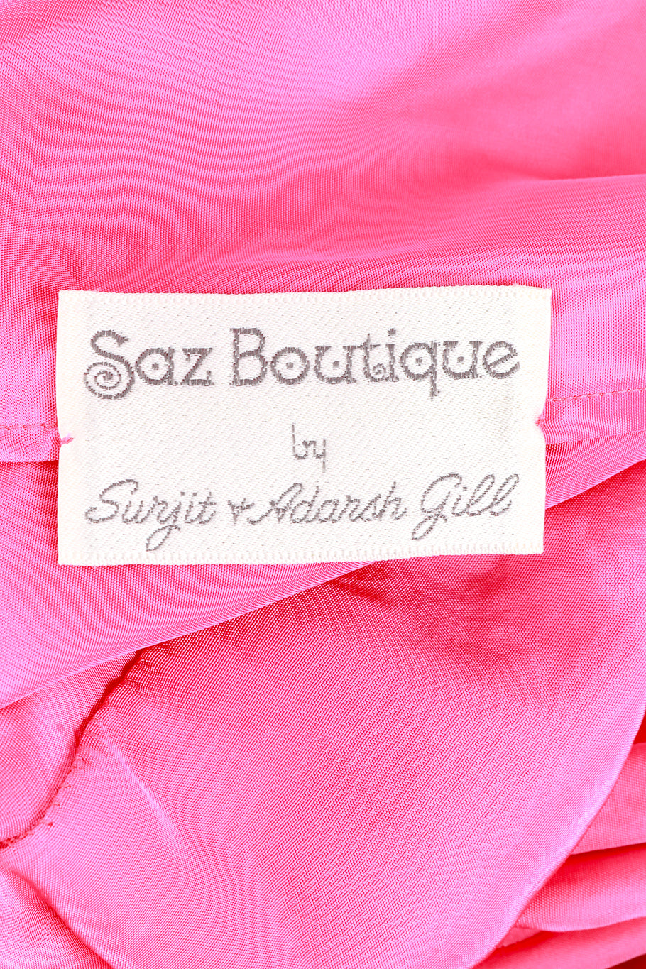 Vintage Saz Boutique Floral Chiffon Maxi Dress label @RECESS LA