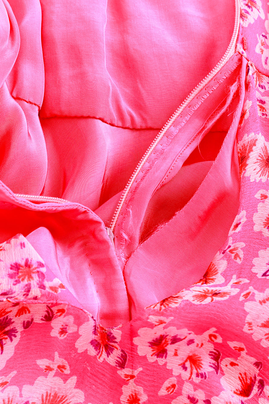 Vintage Saz Boutique Floral Chiffon Maxi Dress tear to seam @RECESS LA