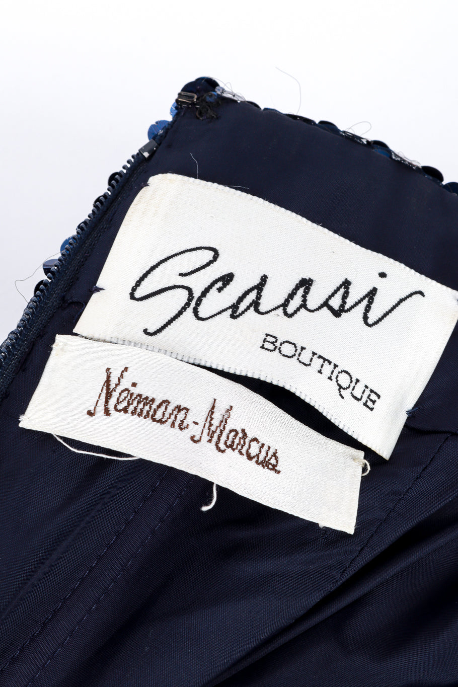 Sequin Bow Evening Gown Scassi Boutique label @RECESS LA