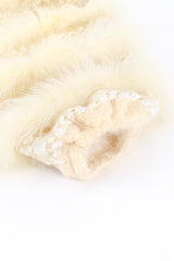 Ribbon Stripe Fur Coat by Schjelde cuff detail @RECESS LA