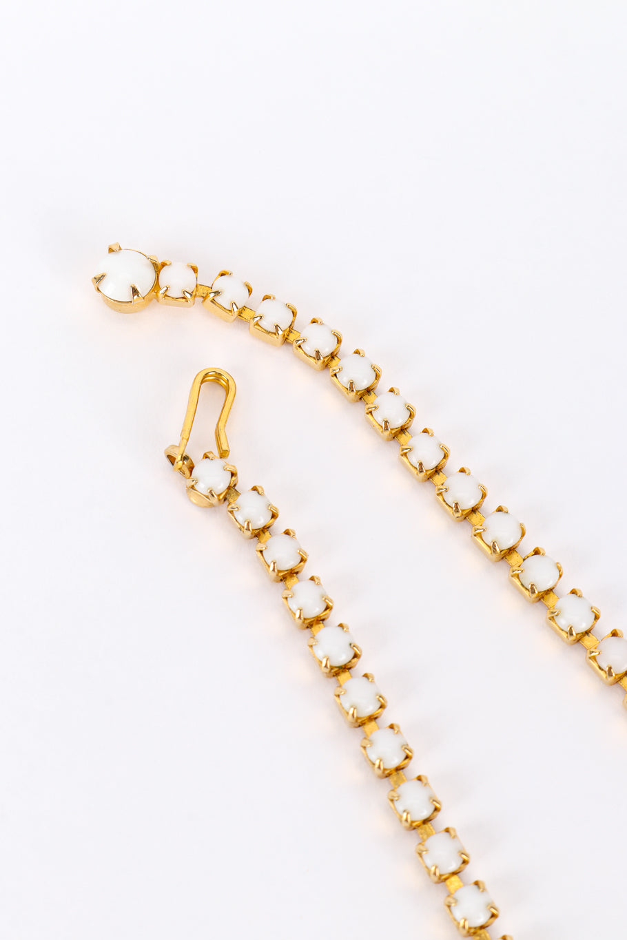 Vintage Disco Ball Cluster Necklace & Earring Set hook closure front @recess la