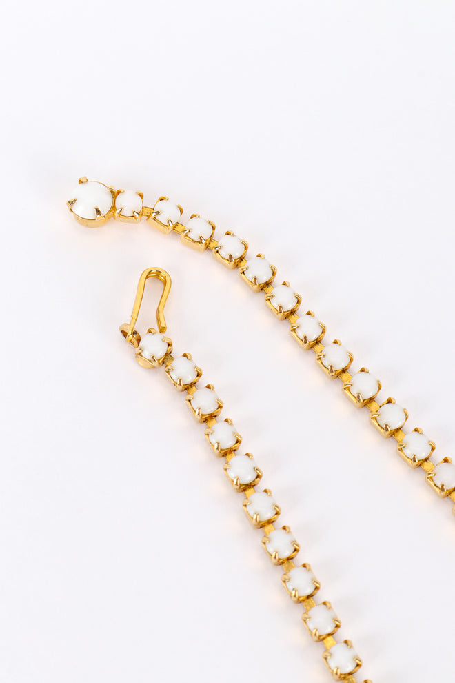 Vintage Disco Ball Cluster Necklace hook closure front @recess la