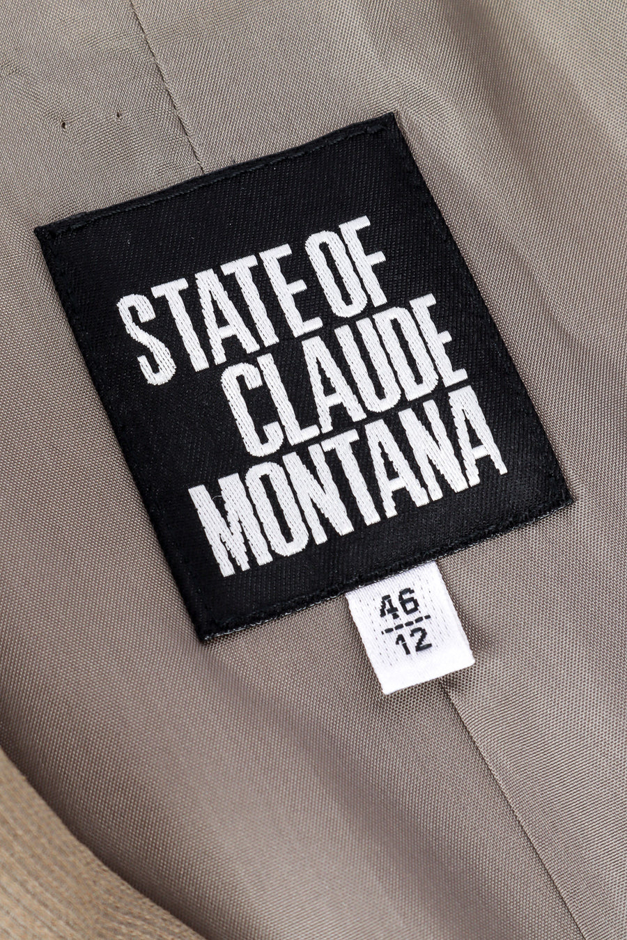 Vintage State of Claude Montana Relaxed Tie-Front Jacket & Pant
