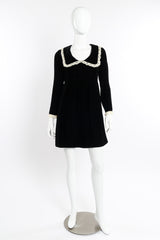 Saint Laurent Velvet Lace Babydoll Dress front on mannequin  @recessla 