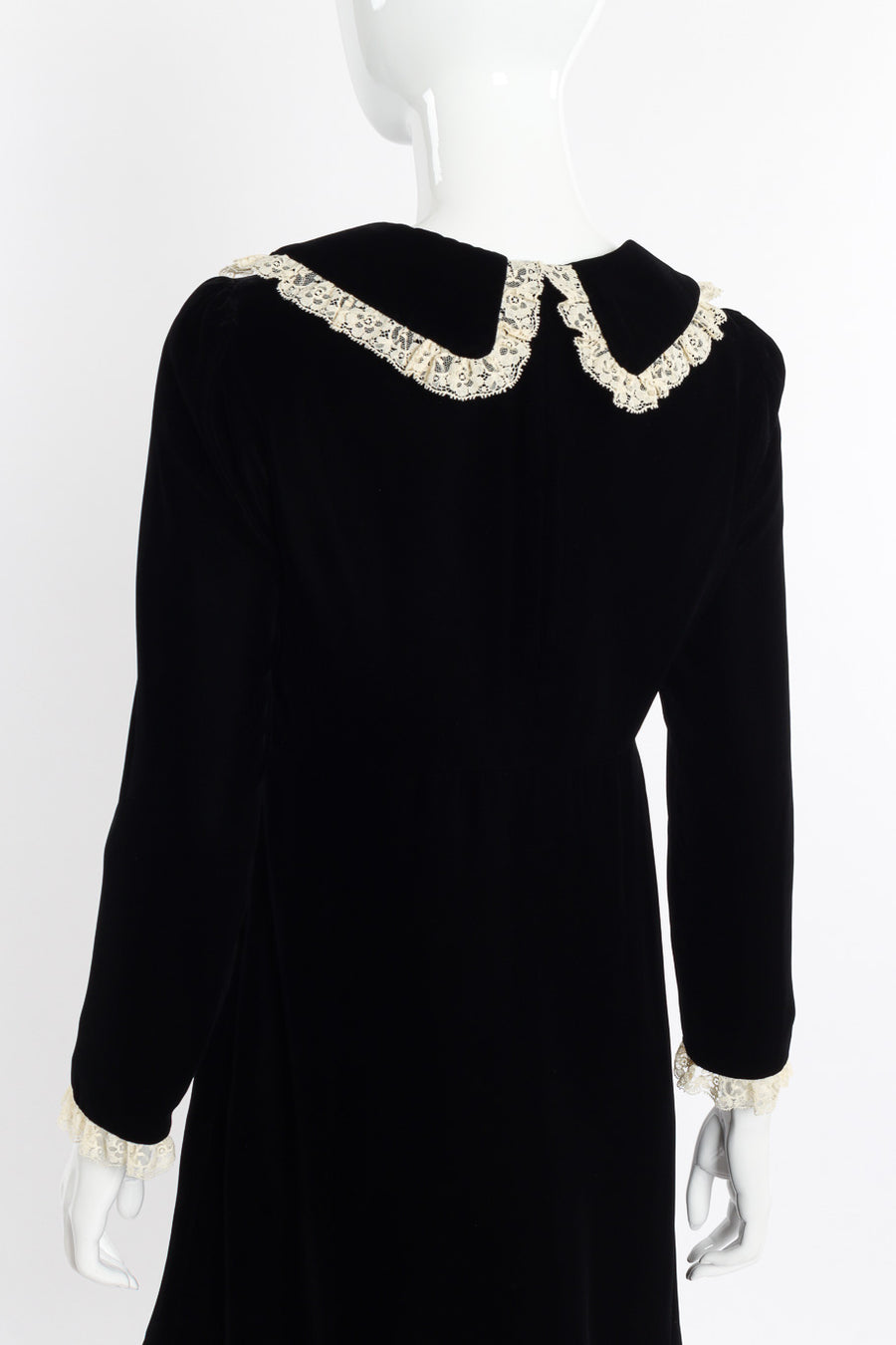Saint Laurent Velvet Lace Babydoll Dress Recess Saint Laurent Velvet Lace Babydoll Dress Recess