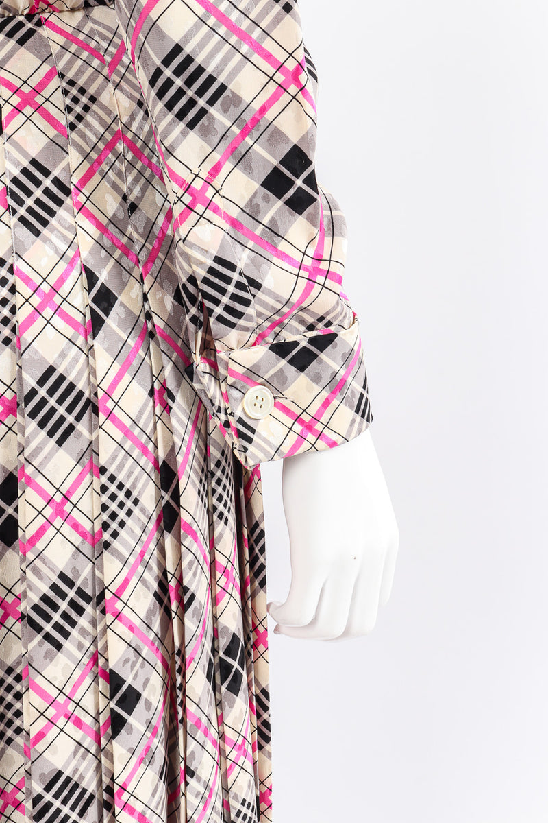 Silk dress by Saint Laurent on mannequin cuff close  @recessla