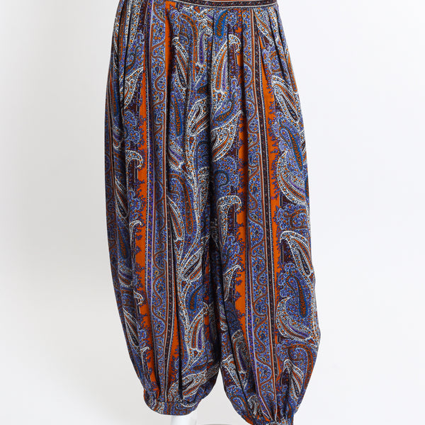 【Saint Laurent】PAISLEY PRINT TWILL PANTS Saint Laurent Paisley Print Twill Pants | italist