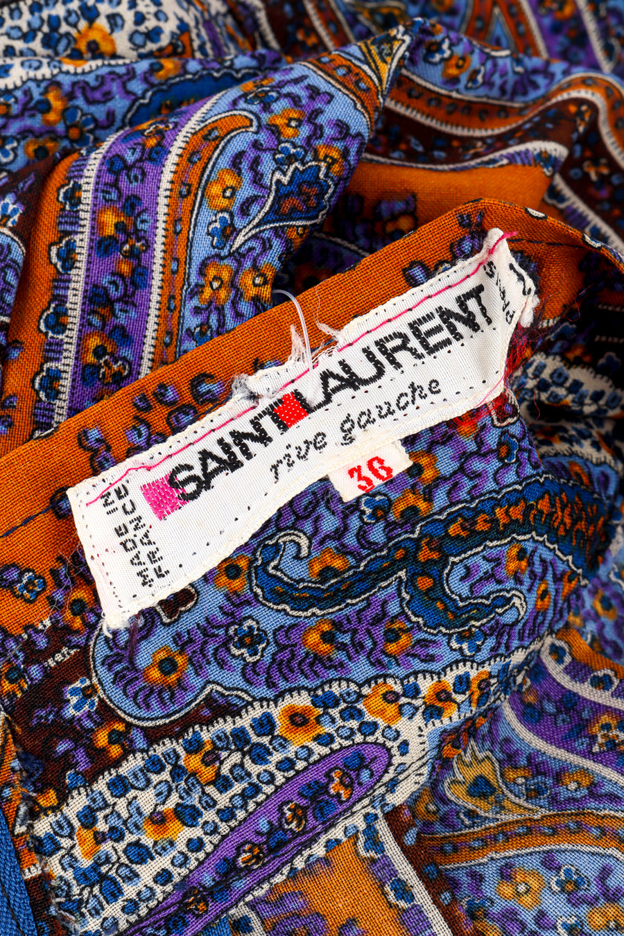 パンツ SAINT LAURENT PAISLEY PRINT TWILL PANTS Saint Laurent Paisley-Print Twill Silk Trousers | Sendegaro IT