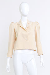 Yves Saint Laurent Puff Sleeve Cropped Blazer @RECESS LA