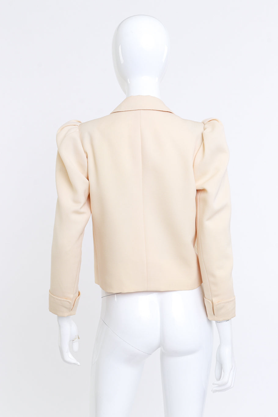 Yves Saint Laurent Puff Sleeve Cropped Blazer @RECESS LA