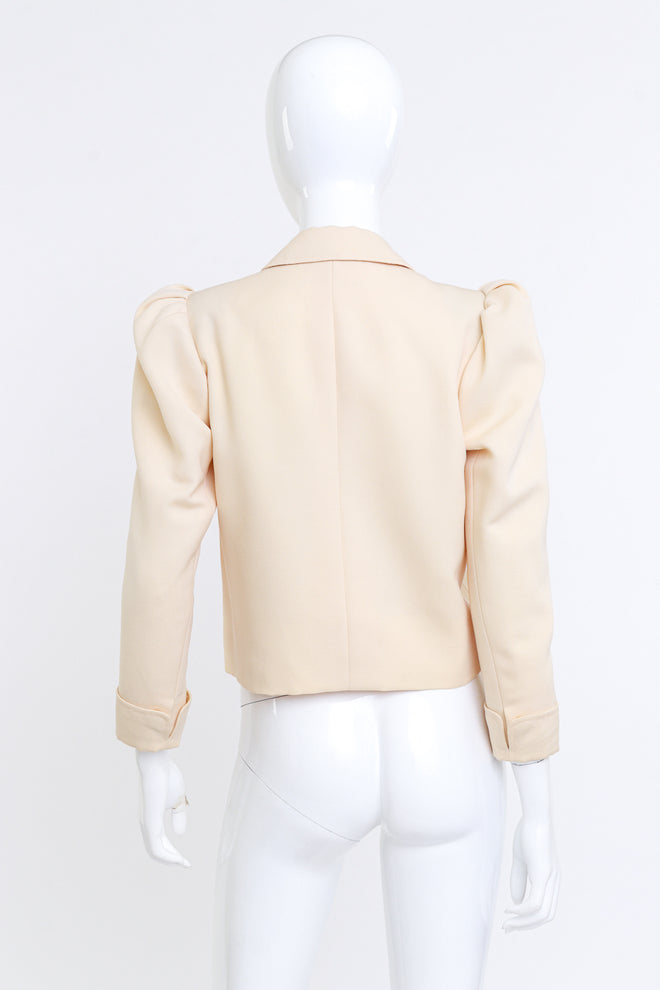 Yves Saint Laurent Puff Sleeve Cropped Blazer @RECESS LA