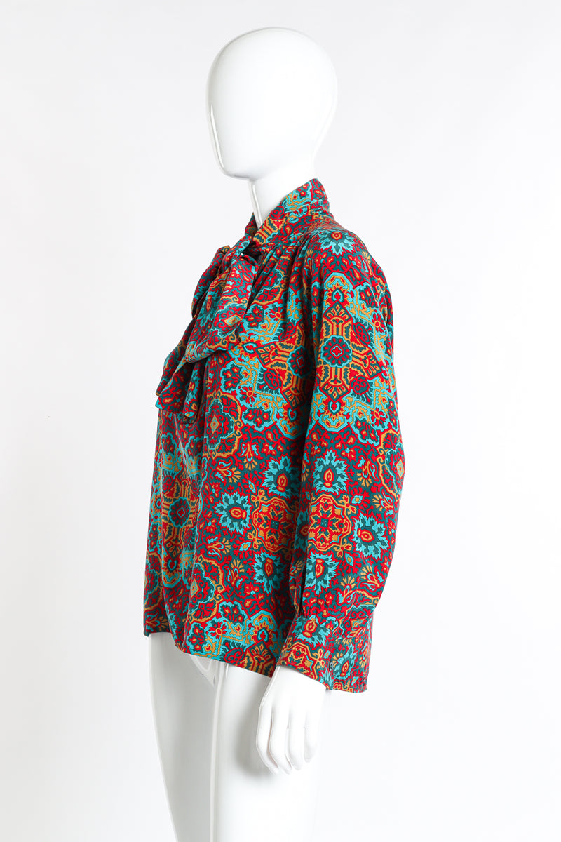 Vintage Saint Laurent Sheer Silk Tie Blouse – Recess