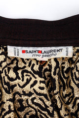 YSL Vermicular Lamé Balloon Sleeve Top label @RECESS LA