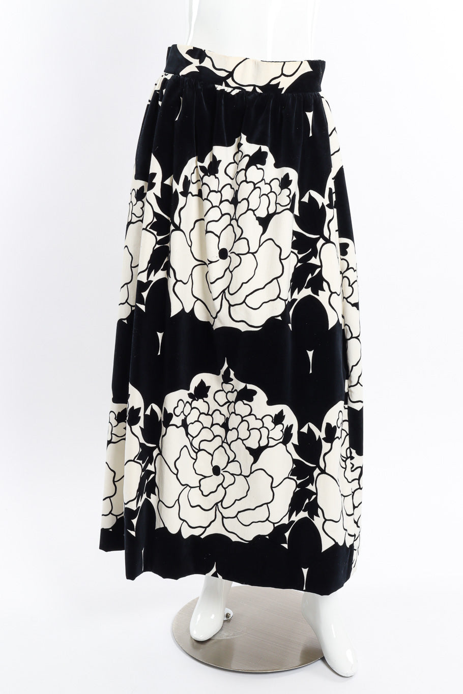 Velvet Floral Ball Skirt by Saks Fifth Avenue on mannequin @recessla