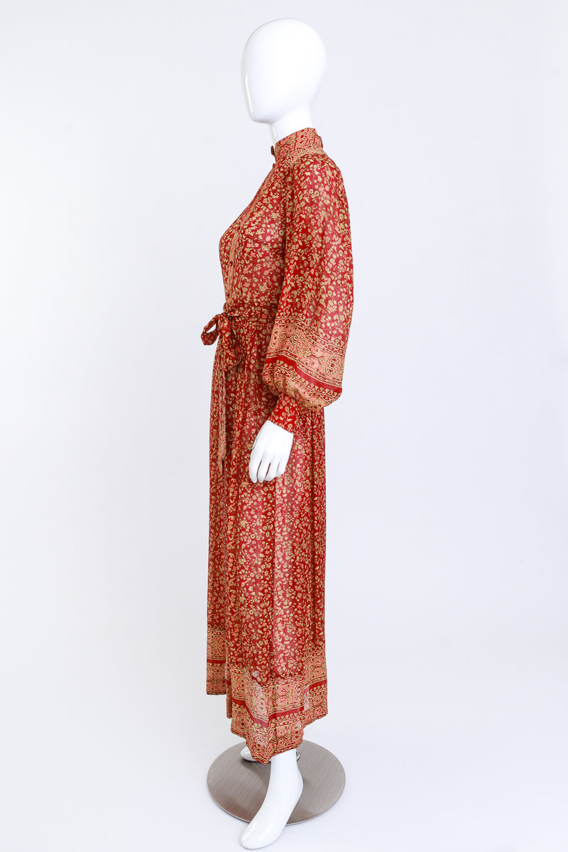 Vintage Saks Fifth Avenue Floral Silk Peasant Dress Recess Vintage Saks Fifth Avenue Floral Silk Peasant Dress Recess