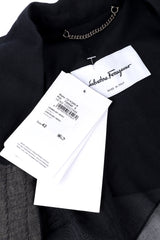 Salvatore Ferragamo Sheer Longline Blazer Coat label @RECESS LA