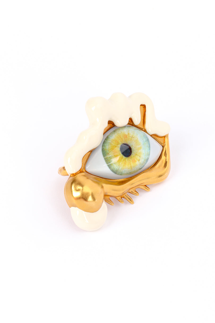 Schiaparelli Surrealist Eye Ring flat lay @recessla